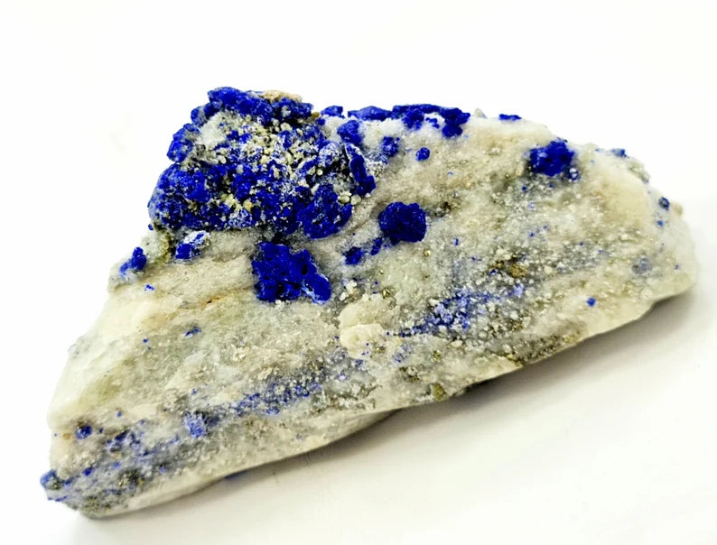 660 gm Royal Blue Natural Lazurite Crystal Cluster on Matrix Specimen- 76*150*47mm