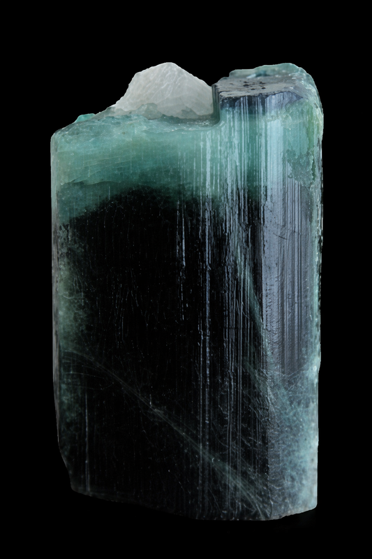 54 gm Terminated Blue Cap Tri Color Tourmaline