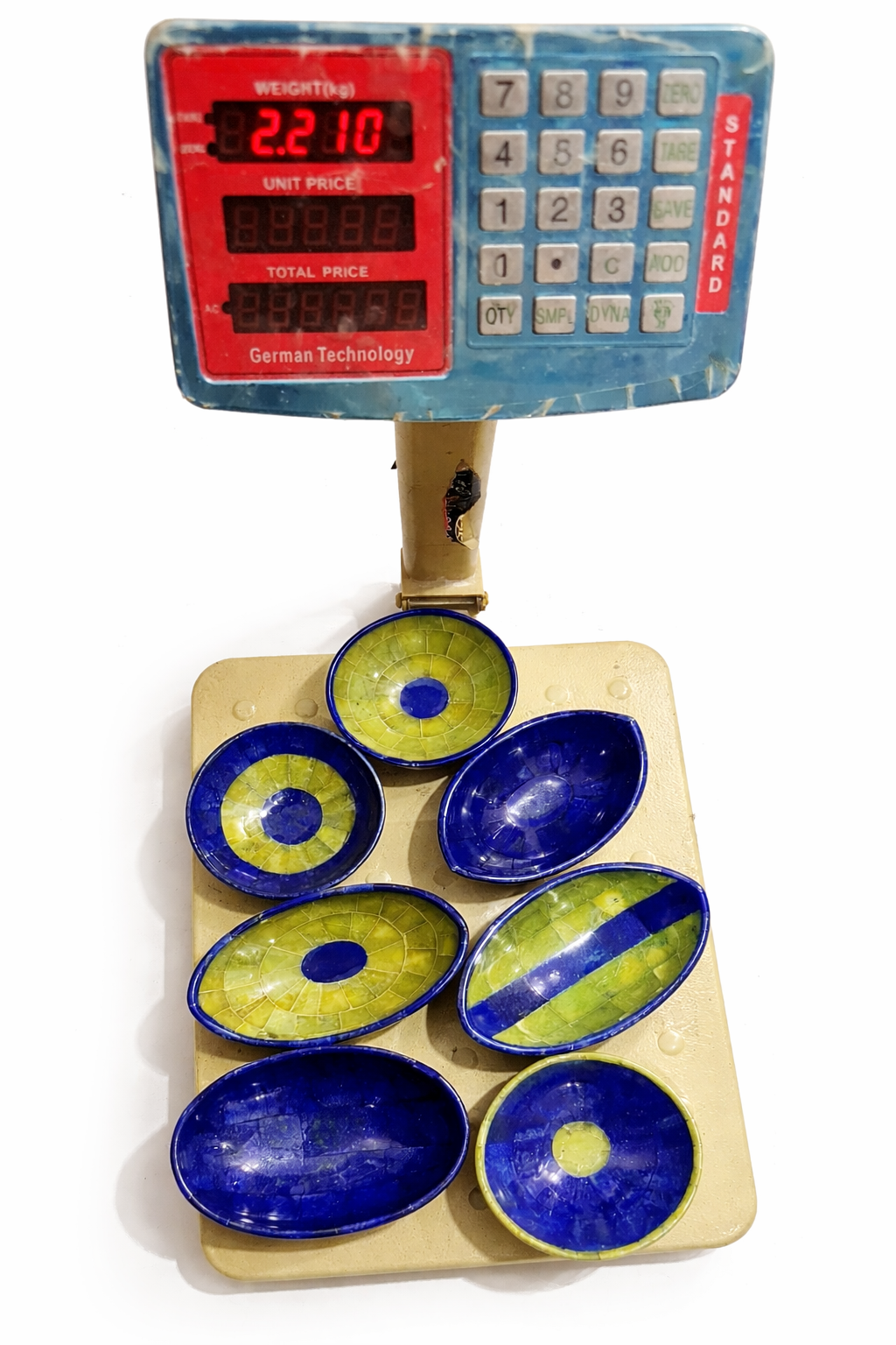 Handmade Royal Blue Lapis Lazuli & Jade Bowls Collection – Afghanistan