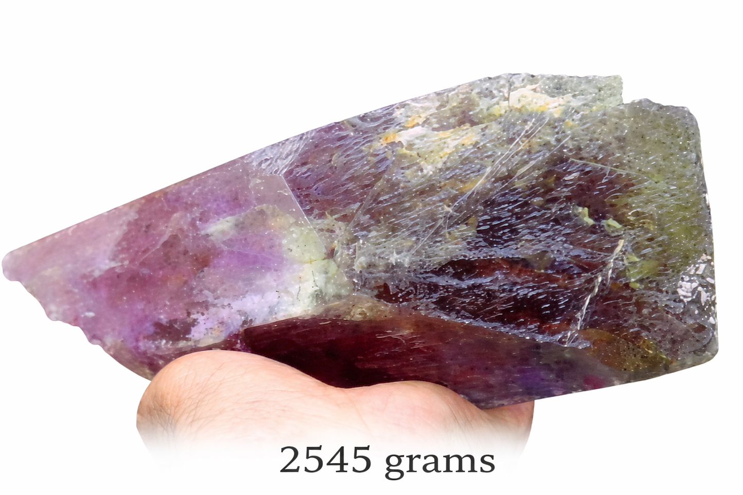 2545 gm Superb Large Double-Terminated Multicolor Natural Gemmy Kunzite Crystal – Afghanistan