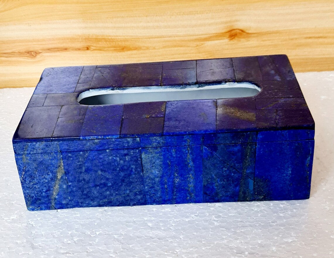 High Quality Lapis Lazuli Jewellery Boxes – 3 Pcs Set