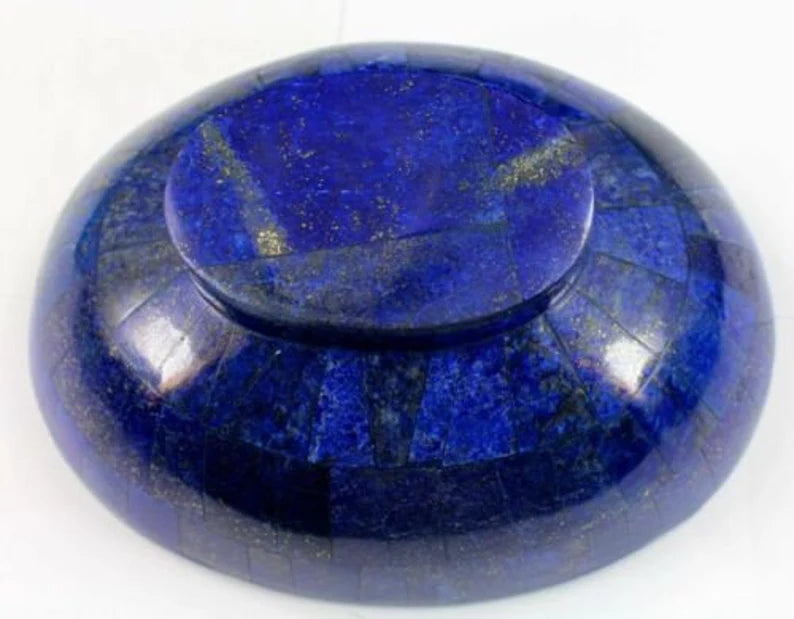 343 Gram Lapis Lazuli Bowl – Handmade from Badakhshan, Afghanistan