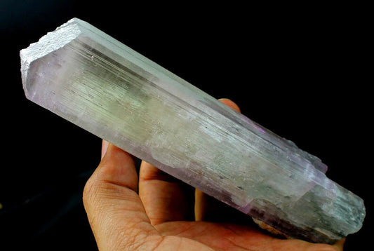 549 gm Natural Terminated V-Shaped Twin Bi-Color Gemmy Kunzite Crystal | Afghanistan