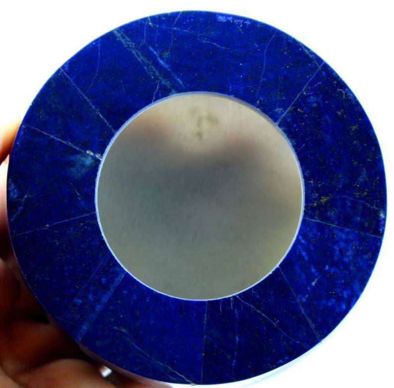 Handmade Royal Blue Lapis Lazuli & Marble Jewelry Box – Decorative