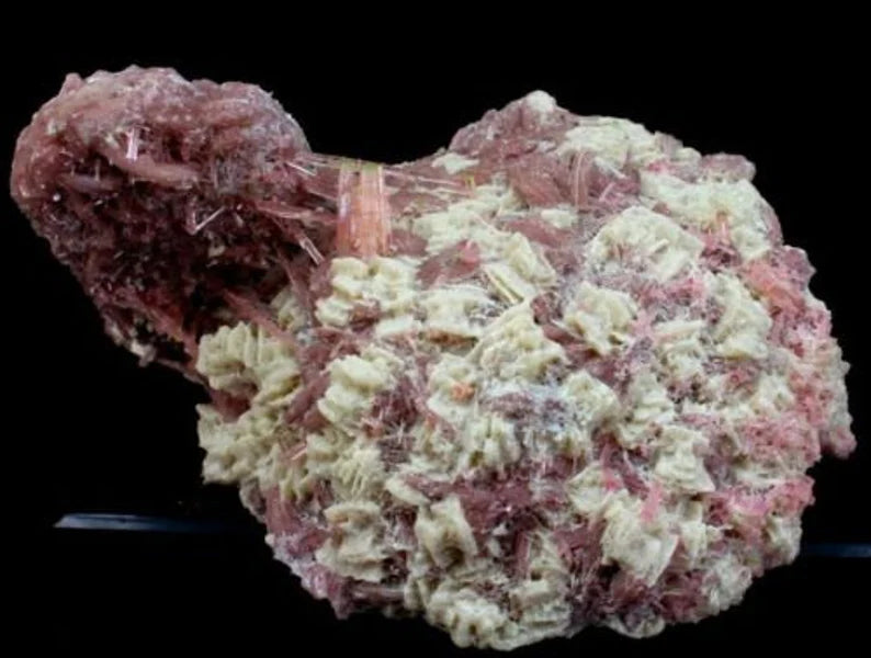 1193 g Large Undamaged Pink Tourmaline Crystal Cluster with Lepidolite & Albite