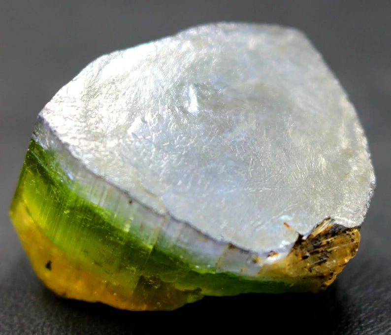 130 CT Terminated Multi-Color Blue Cap Tri-Color Paprok Tourmaline Crystal – Afghanistan