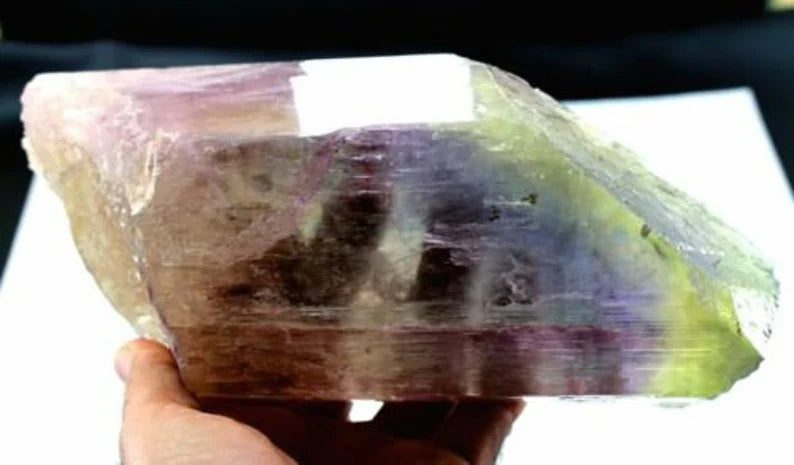 2545 gm Superb Large Double-Terminated Multicolor Natural Gemmy Kunzite Crystal – Afghanistan