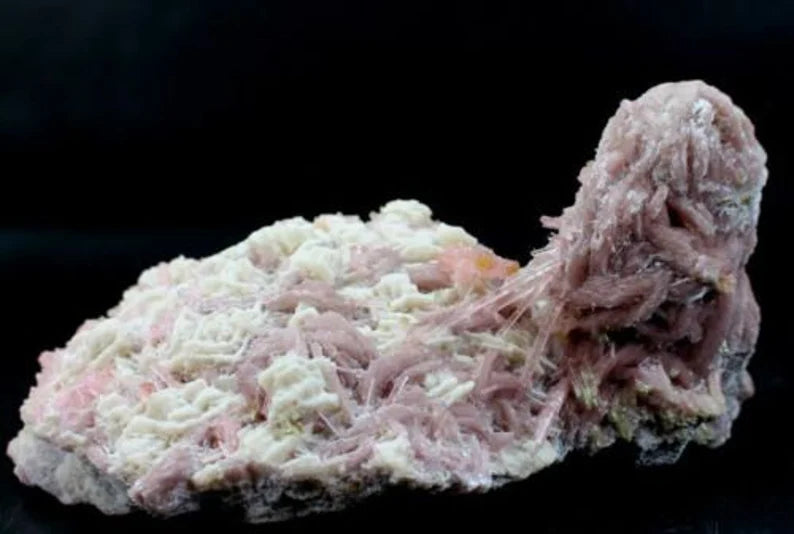 1193 g Large Undamaged Pink Tourmaline Crystal Cluster with Lepidolite & Albite