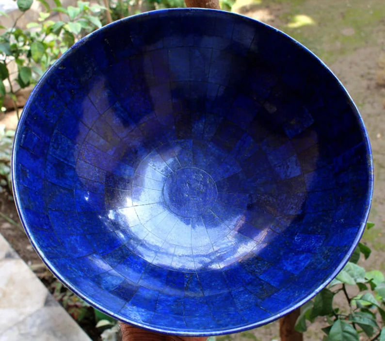 1780 Gram XXL Large High-Quality Lapis Lazuli Bowl – 305 × 305 × 140 mm