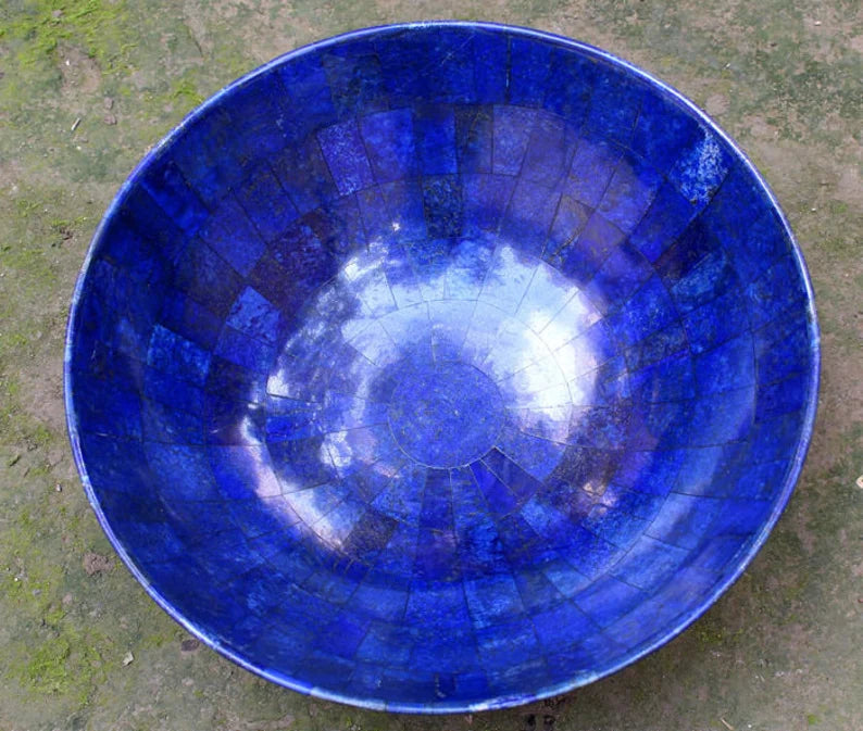 1780 Gram XXL Large High-Quality Lapis Lazuli Bowl – 305 × 305 × 140 mm