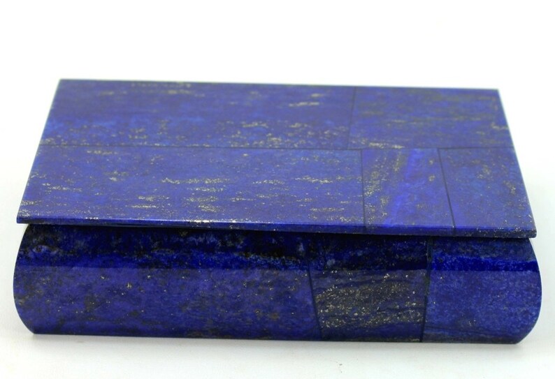 Handmade Royal Blue Lapis Lazuli Jewellery Box – Afghanistan