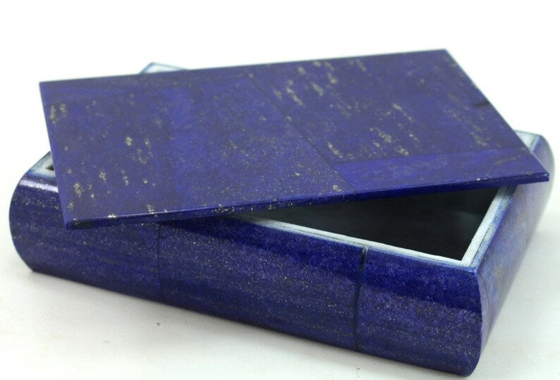 Handmade Royal Blue Lapis Lazuli Jewellery Box – Afghanistan