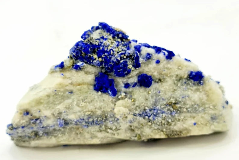 660 gm Royal Blue Natural Lazurite Crystal Cluster on Matrix Specimen- 76*150*47mm