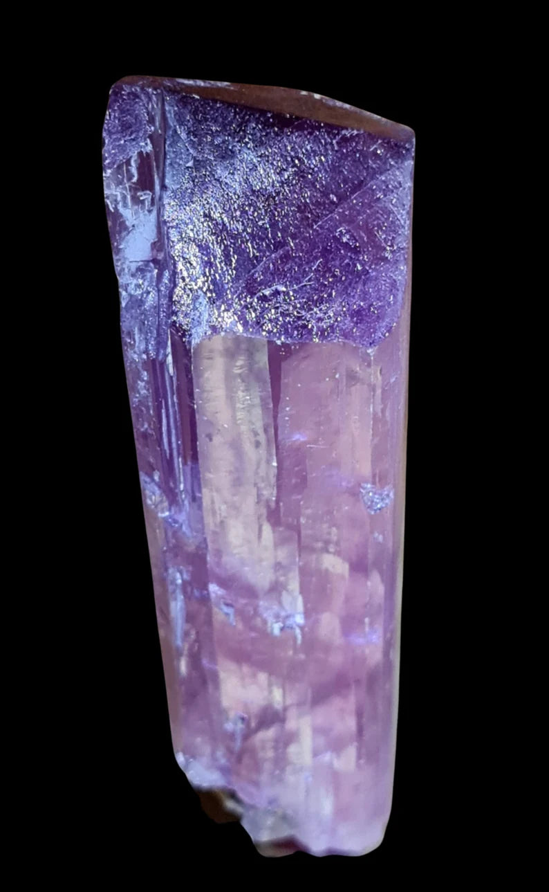 953 gm Undamaged Natural Double Terminated & Self-Standing V-Shaped Purplish Pink Gemmy Kunzite Crystal | Afghanistan