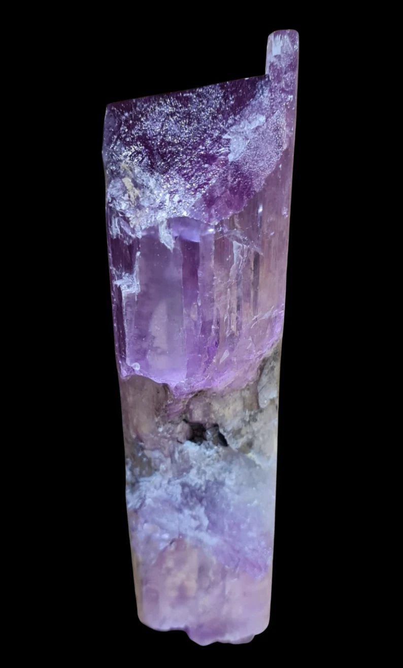 953 gm Undamaged Natural Double Terminated & Self-Standing V-Shaped Purplish Pink Gemmy Kunzite Crystal | Afghanistan