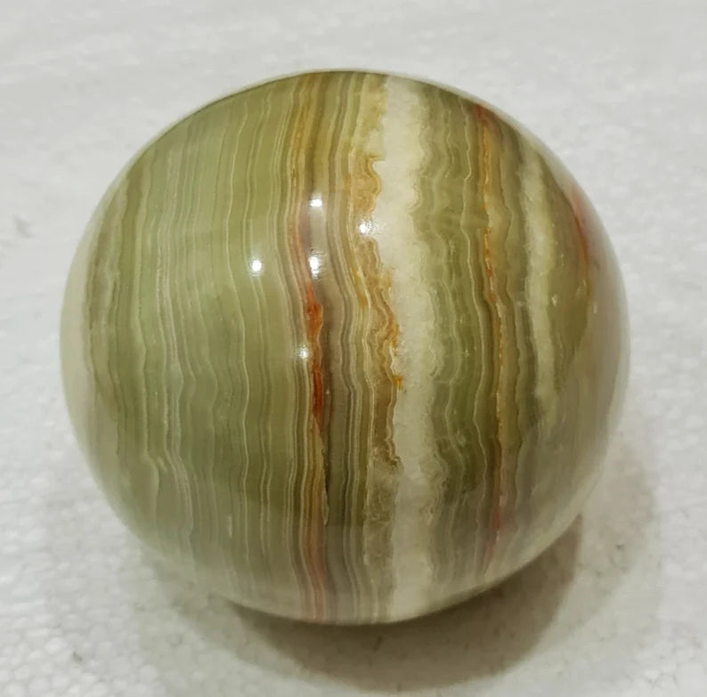 1.470 kg Handmade Banded Onyx Polished Healing Sphere – 100 mm